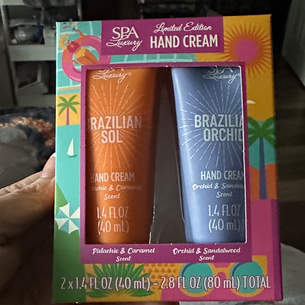 Spa Luxury Hand Cream Set - Brazilian Sol & Brazilian Orchid